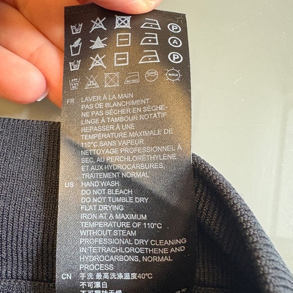 Sandro Paris Designer Black Asymmetrical Mini Skirt Button up Luxury size Small - Picture 4 of 8